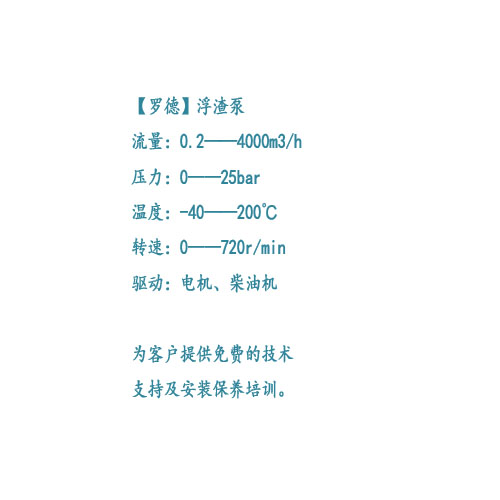 油泥浮渣泵技術(shù)參數(shù) 油泥浮渣泵技術(shù)參數(shù)