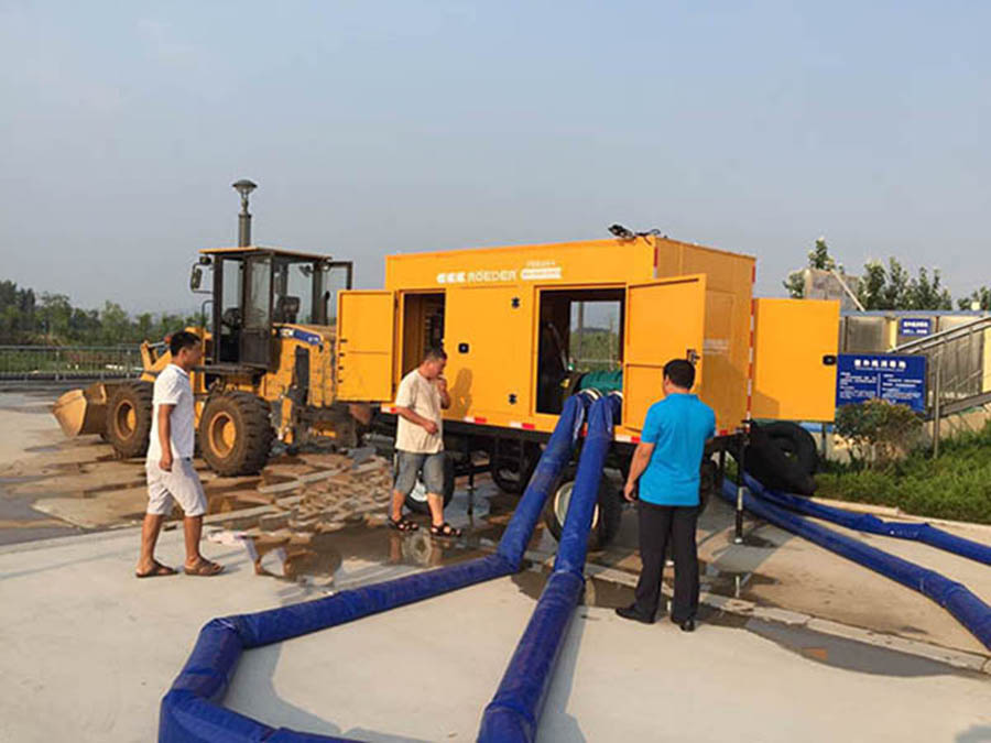 山東大暴雨，羅德移動(dòng)泵車隨時(shí)待命